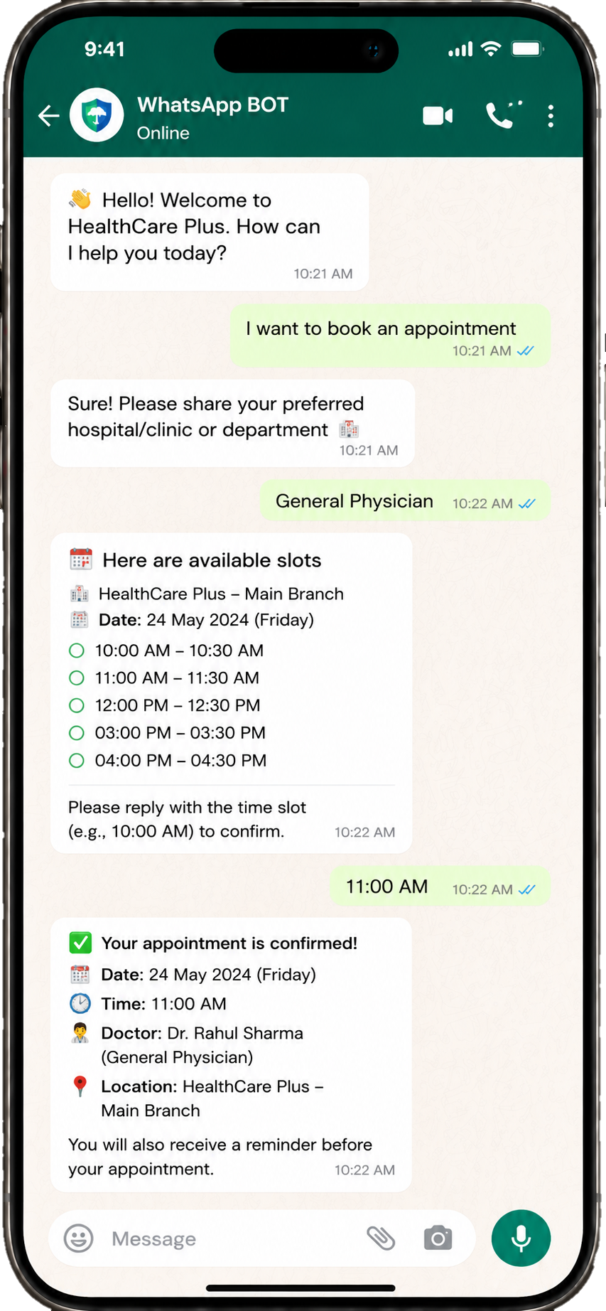 WhatsApp BOT Chat Flow 2